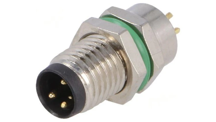 Złącze M8 męskie PIN: 4 30V IP67 proste gniazdo 3A PXMBNI08RPM04APC