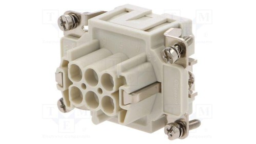 Złącze HDC wkładka stykowa żeńskie GWconnect PIN 6 16A 500V 93601-0204