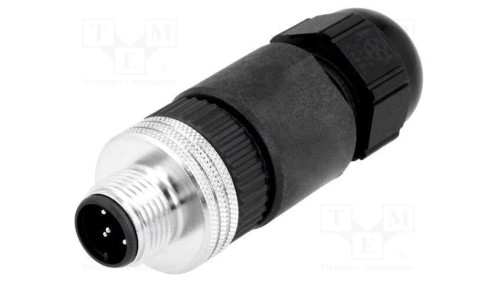 Złącze M12 wtyk PIN 5 męskie Micro-Change proste IP67 4A 1200710047