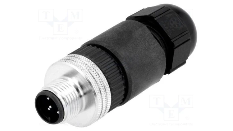 Złącze M12 wtyk PIN 5 męskie Micro-Change proste IP67 4A 1200710047