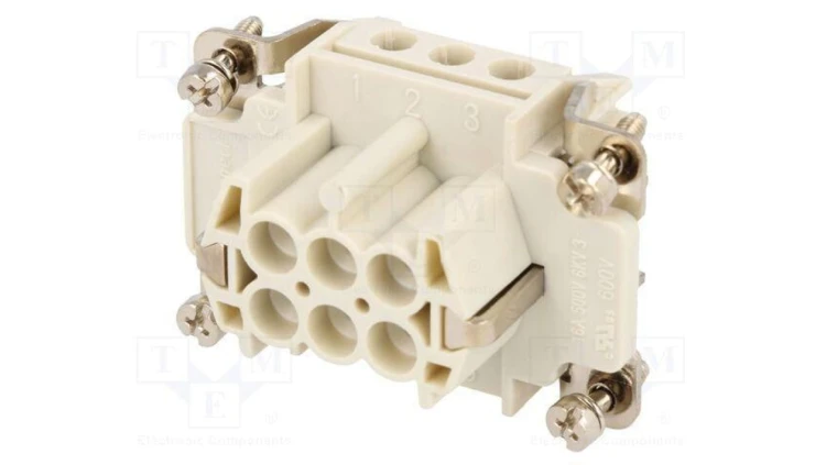 Złącze HDC wkładka stykowa żeńskie GWconnect PIN 6 16A 500V 93601-0207