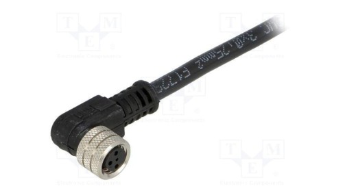 Złącze M8 żeńskie PIN 3 3A 60V IP67 Nano-Change kątowe 90 1200270092