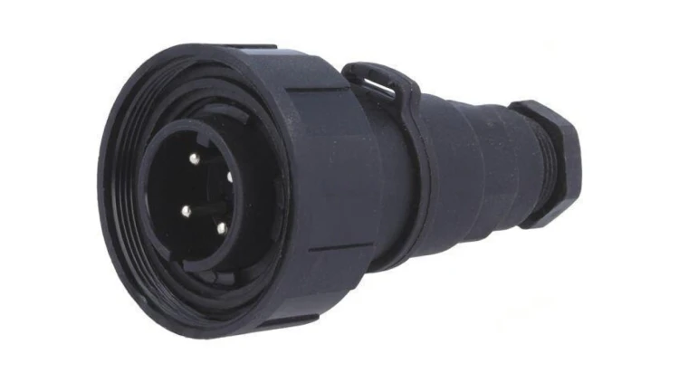 Złącze okrągłe wtyk męskie PIN: 4 10A 250V IP68 UL94V-0 6÷8mm PX0748/P