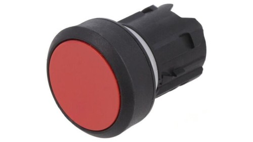 Przełącznik przyciskany 22mm Poz.stab 1 czerwony brak płaski 45-2131.1120.000