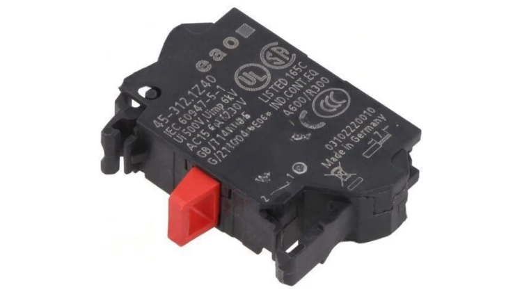 Element stykowy 22mm 45 do płyty czołowej zaciski sprężynowe 45-312.1Z40