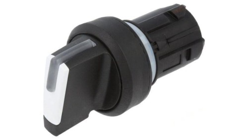 Przełącznik obrotowy 22mm Poz.stab 2 biały brak wystający 45-2828.1C90.001