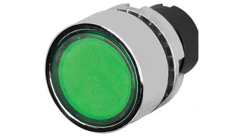 Przełącznik przyciskany 22mm Poz.stab 1 zielony IP65 płaski 46-2231.31H0.000