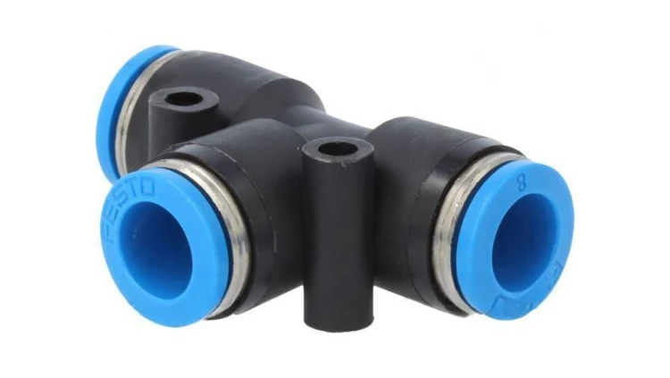 Złączka wtykowa prosta,rozgałęźna T -0,95-6bar PBT QS 153130