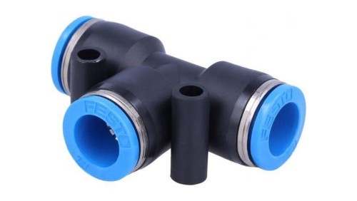 Złączka wtykowa prosta,rozgałęźna T -0,95-6bar PBT QS 153131
