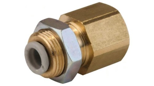 Złączka wtykowa gwintowana,prosta -1-10bar mosiądz -5-60C KQ2E12-04A