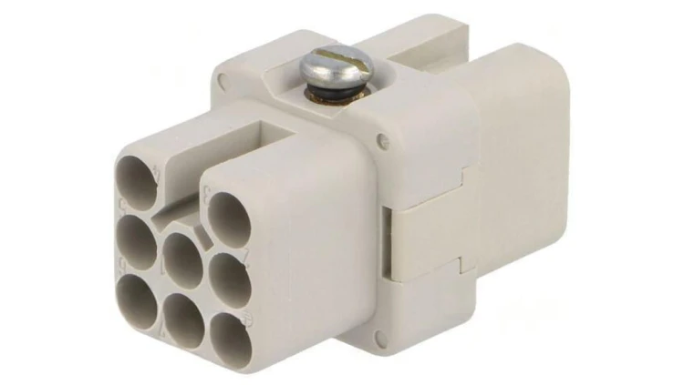 Złącze HDC wkładka stykowa żeńskie 16A 42V -PIN 8 rozmiar A3 C14610B0080002