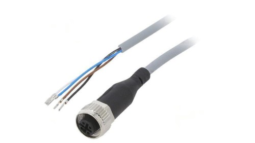 Kabel do czujników/automatyki M12 PIN 4 proste 5m wtyk 4A 541328