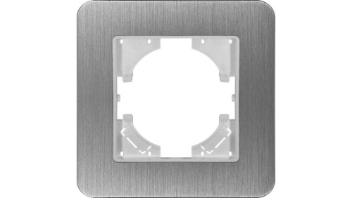 Ramka pojedyncza MODERN-Q, aluminium szczotkowane (linia Alu Touch)