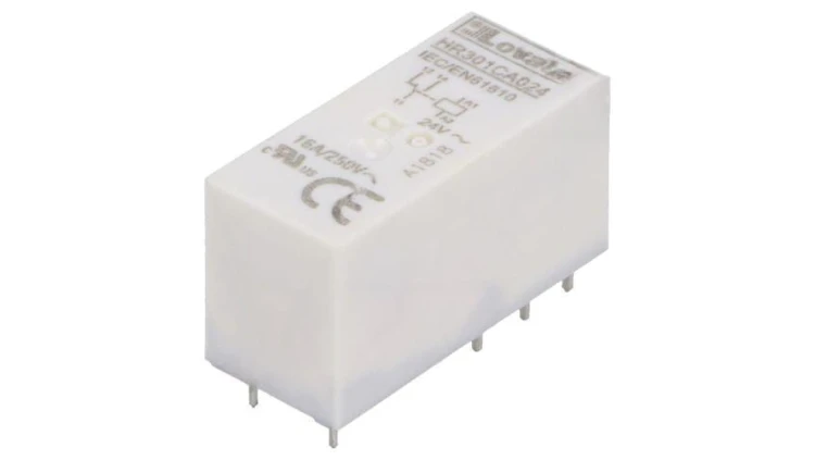 Przekaźnik elektromagnetyczny, SPDT, Cewka: 24VAC, 16A, HR30 HR301CA024