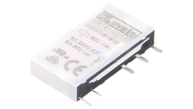 Przekaźnik elektromagnetyczny, SPDT, Cewka: 6A, 60VDC/250VAC HR101CE060