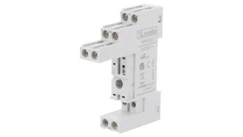 Podstawka, PIN-8, 10A, 250VAC, na szynę DIN, HR30.HR50 HR5XS21