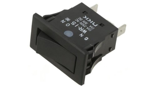 ROCKER SPST Ilość Pozycji: 2 ON-(ON) 15A/250VAC 15A/30VDC WR15AF