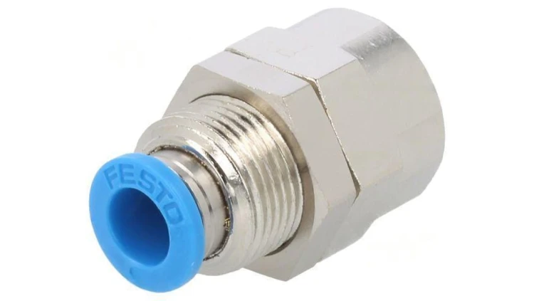 Złączka wtykowa gwintowana,prosta -0,95-6bar Gwint G 1/4 153164