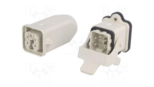 Złącze HDC męskie + żeńskie GWconnect PIN 5 10A 400V 4+PE 93603-0027