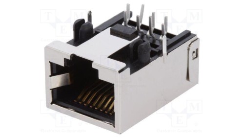 Złącze RJ45 gniazdo PIN 8 Kat 5,5e ekranowane niskoprofilowe 44661-0001