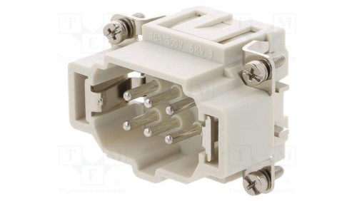 Złącze HDC wkładka stykowa męskie GWconnect PIN 6 16A 500V 93601-0206
