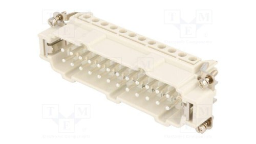 Złącze HDC wkładka stykowa męskie GWconnect PIN 24 16A 500V 93601-0307