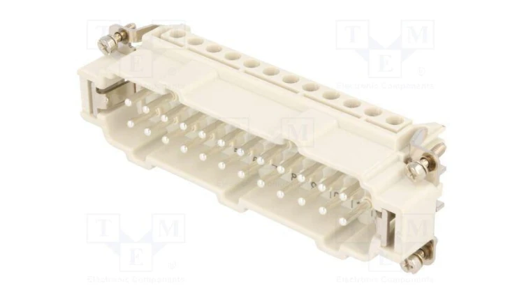 Złącze HDC wkładka stykowa męskie GWconnect PIN 24 16A 500V 93601-0307