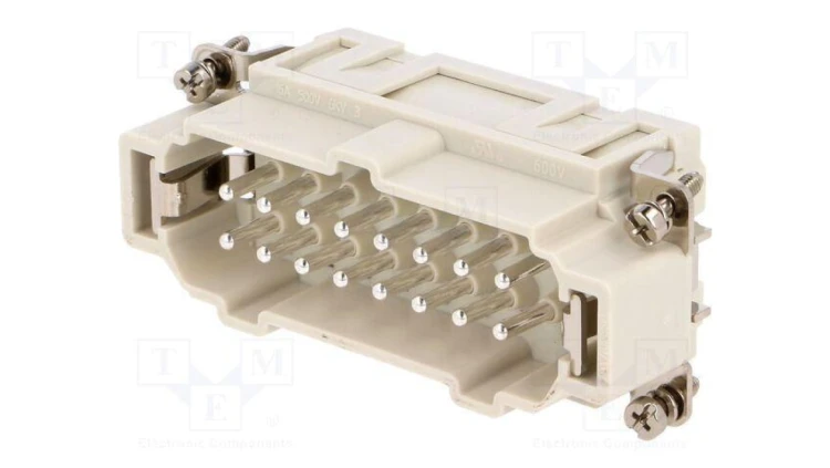 Złącze HDC wkładka stykowa męskie GWconnect PIN 16 16A 500V 93601-0261