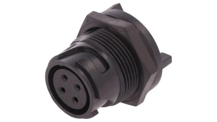 Złącze okrągłe gniazdo żeńskie PIN: 4 5A 600V Buccaneer 4000 PXP4013/04S/PC