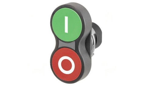 Przełącznik podwójny 22mm Poz.stab 1 czerwony/zielony IP65 46-2K31.15T0.000