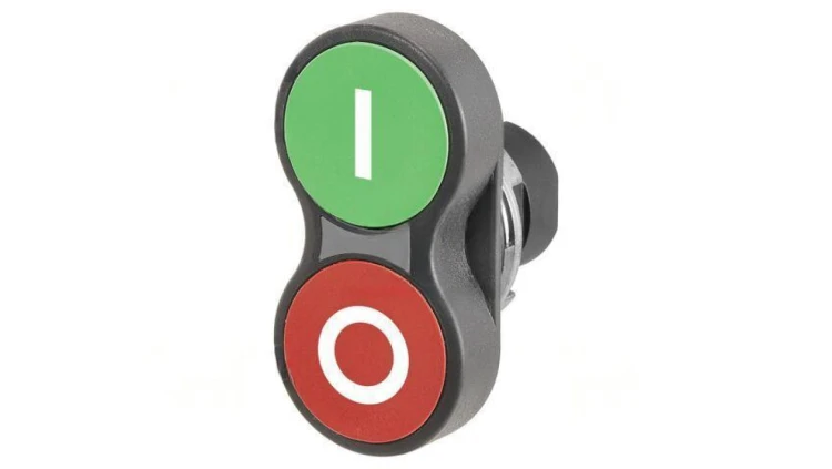Przełącznik podwójny 22mm Poz.stab 1 czerwony/zielony IP65 46-2K31.15T0.000