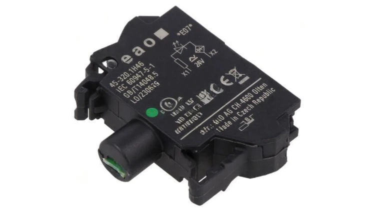 Element podświetlający 22mm 45 do płyty czołowej 24VAC 24VDC 45-320.1H46