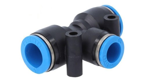 Złączka wtykowa prosta,rozgałęźna T -0,95-6bar PBT QS 153137