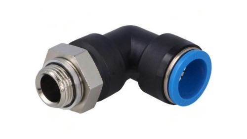 Złączka wtykowa gwintowana,kątowa 90 -0,95-6bar QS -10-80C 186348