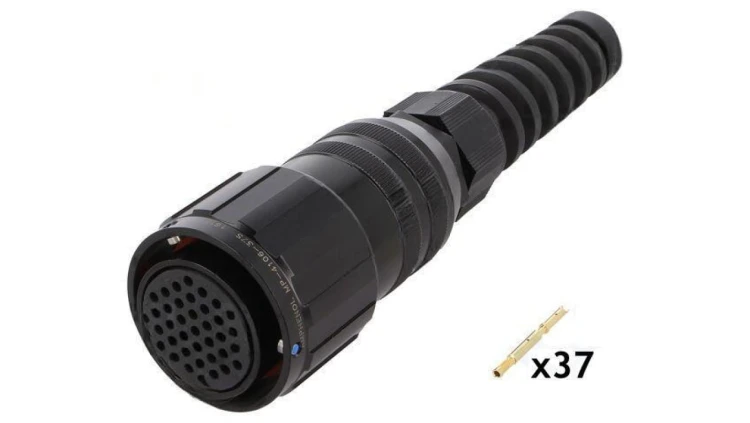 Złącze okrągłe wtyk Rozmiar 16 MP-41 żeńskie -PIN 37 złocony MP-4106-37S