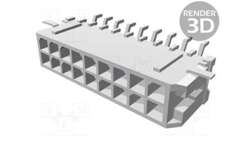 Złącze przewód-płytka gniazdo męskie PIN 18 Micro-Fit 3.0 43045-1809