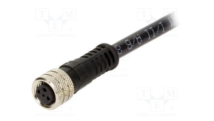 Złącze M8 żeńskie PIN 3 3A 30V IP67 Nano-Change proste wtyk 1200270066