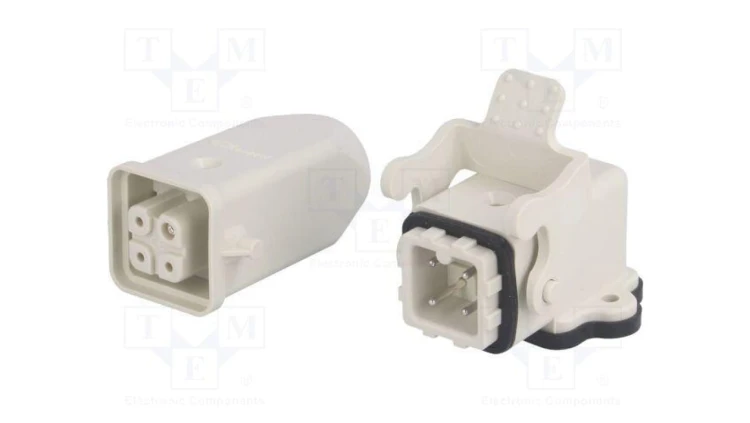 Złącze HDC męskie + żeńskie GWconnect PIN 4 10A 400V 3+PE 93603-0009
