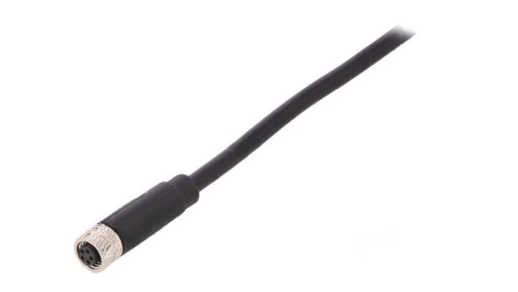 Złącze M8 żeńskie PIN: 5 1,5A 30V IP67 proste przykręcany PXPPVC08FBF05BCL010PVC
