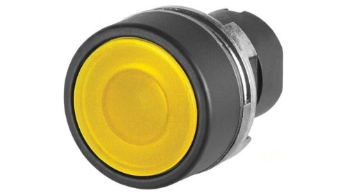 Przełącznik przyciskany 22mm Poz.stab 1 żółty IP65 płaski 46-2231.11G0.000