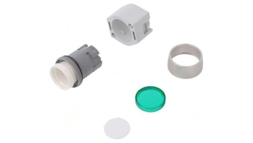 Przełącznik przyciskany 22mm Poz.stab 1 zielony brak IP65 704.012.5