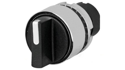 Przełącznik obrotowy 22mm Poz.stab 2 czarny brak IP65 46 46-2828.3CV0.001