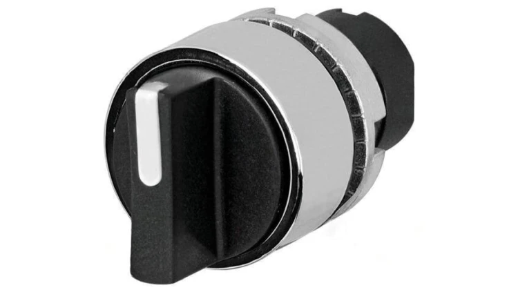 Przełącznik obrotowy 22mm Poz.stab 2 czarny brak IP65 46 46-2828.3CV0.001