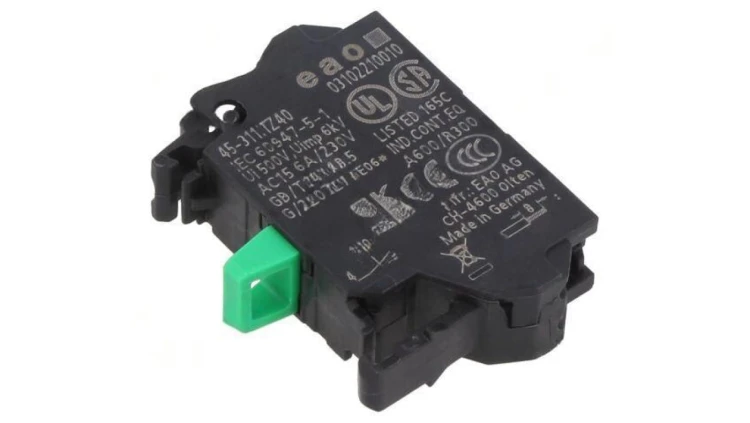 Element stykowy 22mm 45 do płyty czołowej zaciski sprężynowe 45-311.1Z40