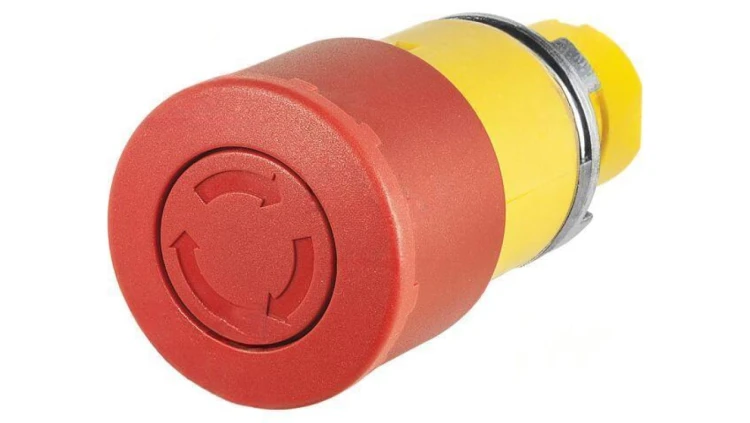 Przełącznik bezpieczeństwa 22mm Poz.stab 2 czerwony brak 46-2C36.1H20.000