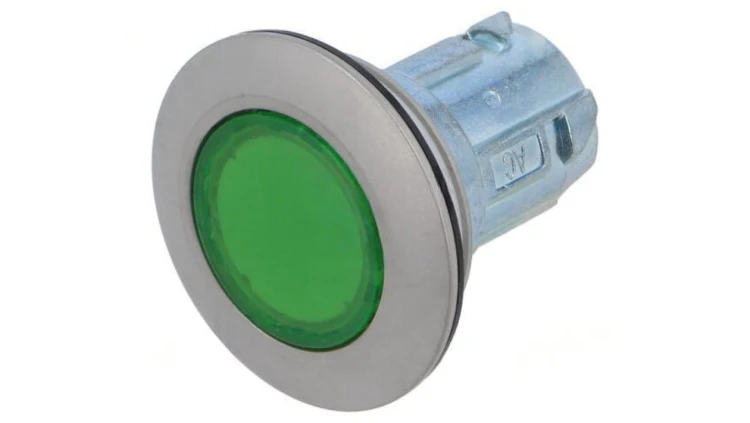 Przełącznik przyciskany 30mm Poz.stab 1 zielony bez symbolu 45-2231.4FH0.000