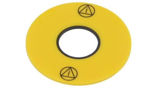 Tabliczka opisowa 61 43mm Korpus żółty plastik 61-9970.9