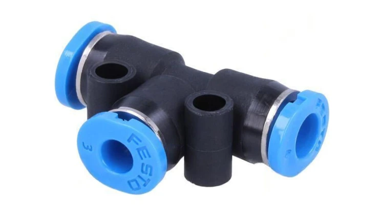 Złączka wtykowa rozgałęźna T -0,95-6bar PBT QSM Øwyj 4mm 153368