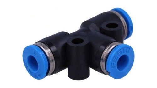 Złączka wtykowa prosta,rozgałęźna T -0,95-6bar PBT QS 153128
