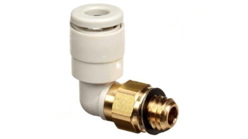 Złączka wtykowa gwintowana,kątowa 90 -1-10bar Gwint R 1/4 KQ2L10-02AS